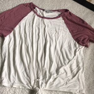 White and maroon top